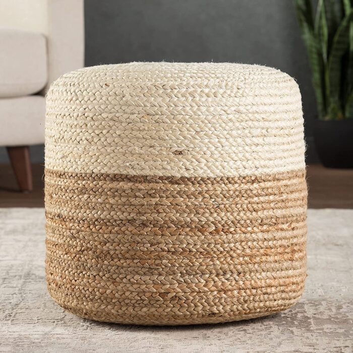 Jute Pouf- Handcrafted